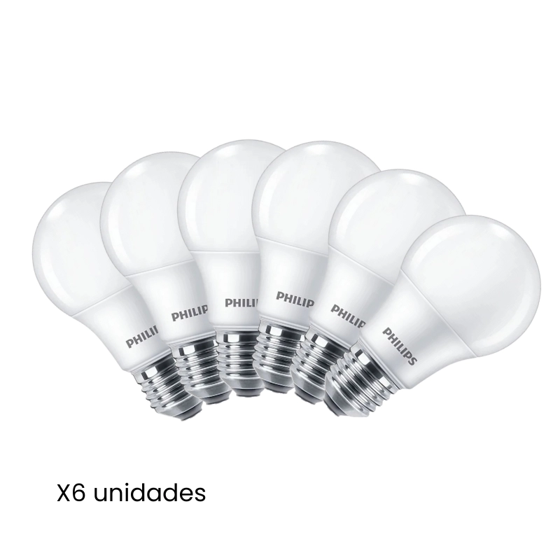 KIT LAMPARAS LED E27 ECOHOME PHILIPS X6UN